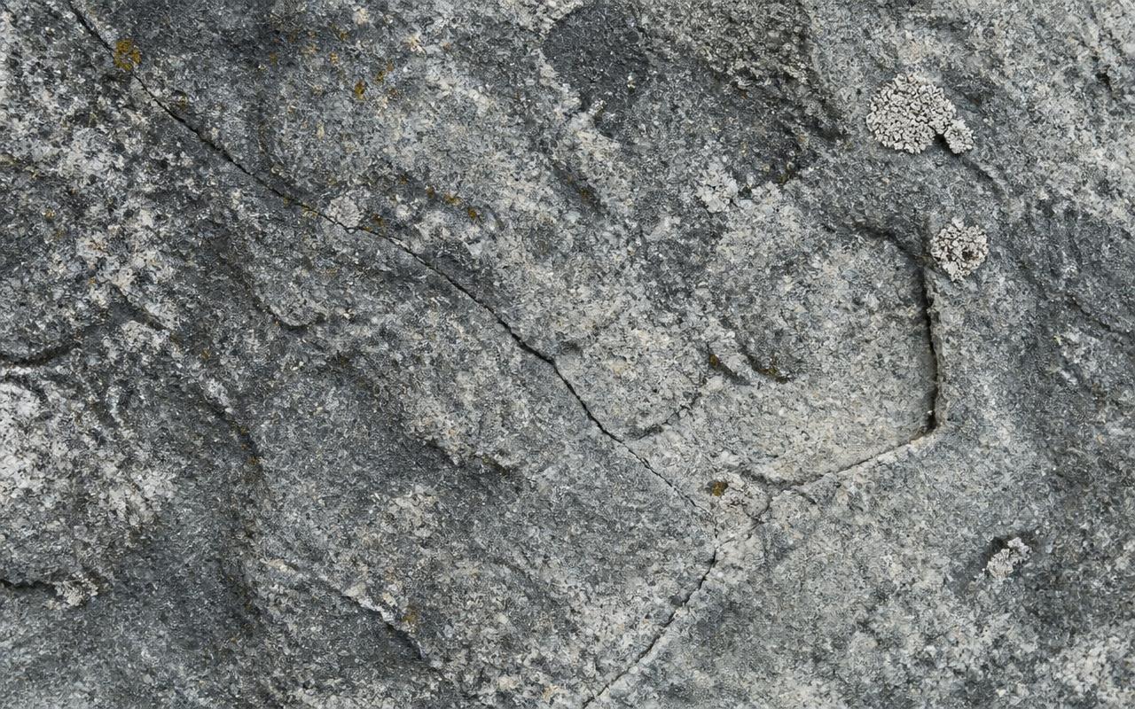 Weathered Nordic granite surface